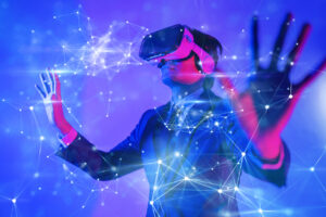 VR purple blue virtual reality technology SafePoint IT