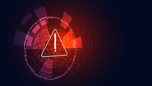 Abstract Risk Warning Symbol Danger Concept Background Speed Background Computer hacking, warning, being invaded by viruses, spyware, malware, trojans