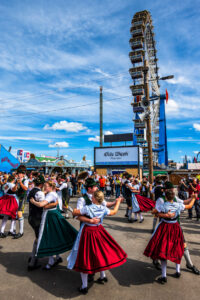 German dancers celebrating.