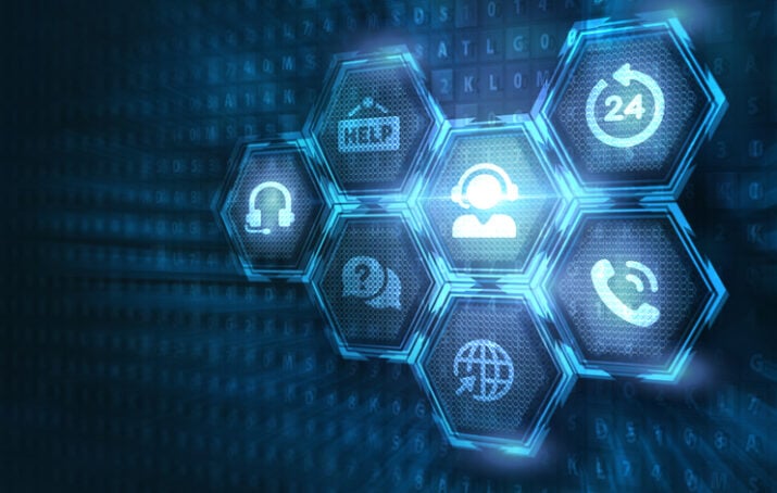 A variety of IT support services graphics.